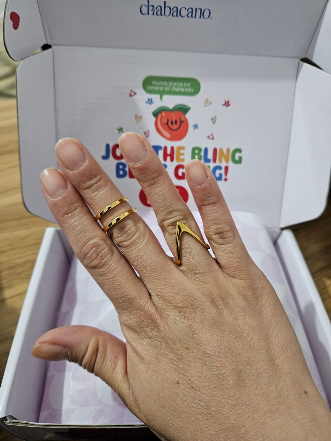 Customer photo review of Anillo Tiara
