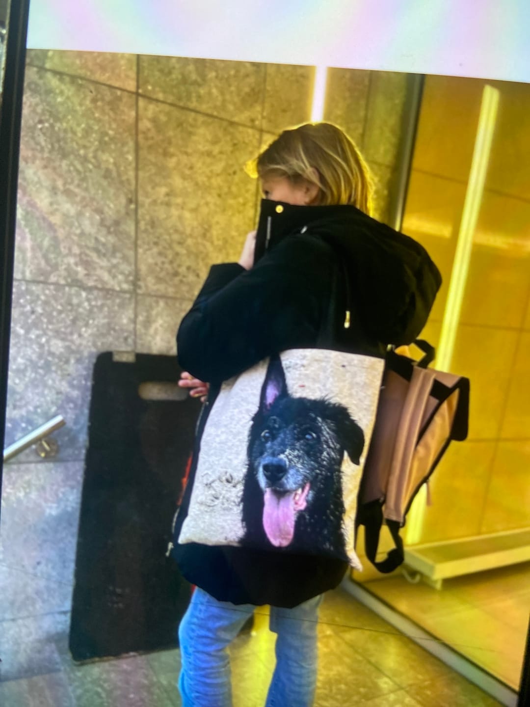 Customer photo review of Votre photo - Sac shopping personnalisé