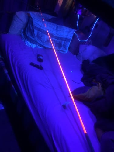Customer photo review of Tcoedm® Glowing Luminous Catfish Rod-7'6"  Butt Joint MH/M Power Fast Action