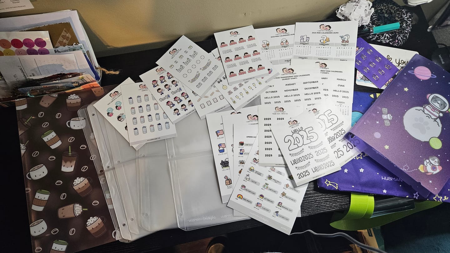 Customer photo review of Hydrate Planner Stickers