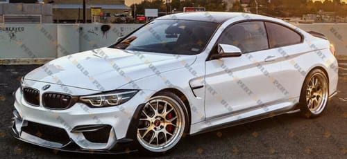 Customer photo review of Fits 2015-2020 BMW M3 F80 M4 F83 F82 Matte Black Front Side Winglets