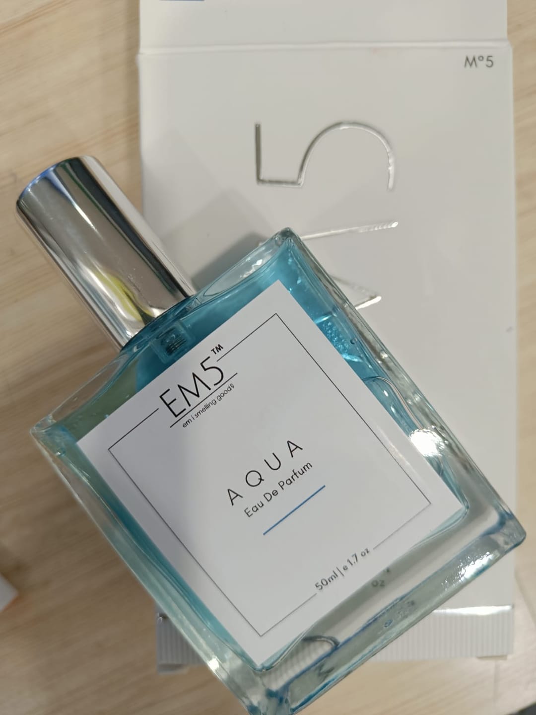Customer photo review of EM5™ Aqua Perfume EDP Spray for Men | Aromatic Fresh Spicy Fragrance Accords | Luxury Gift for Him | Variants Available: 50 ml Spray / 15 ml Spray