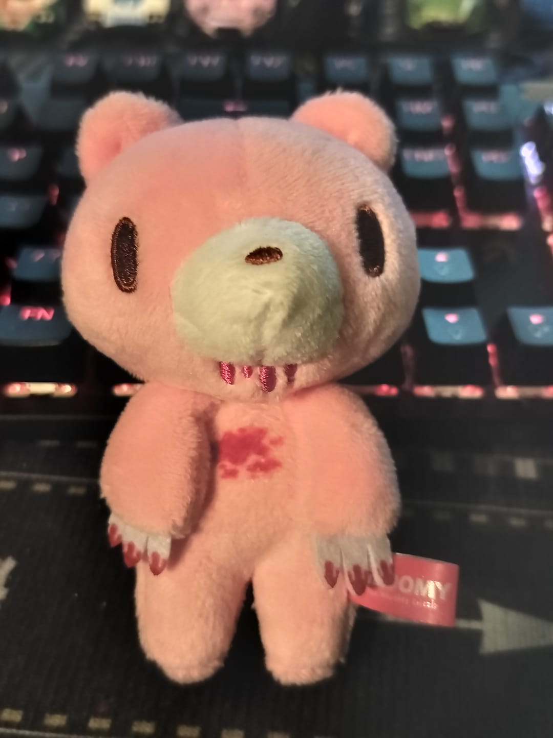 Customer photo review of Mini Pink Messy Gloomy Ballchain Plushie