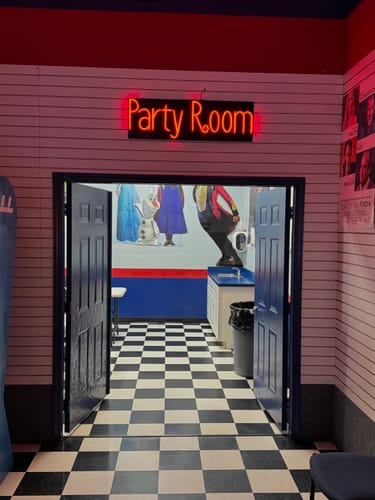 Customer photo review of Brite Lite New Neon Sign: Party Room