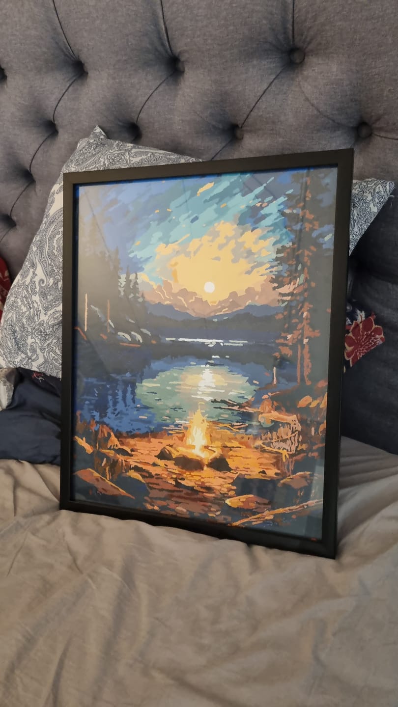 Customer photo review of Night by the Lakeside