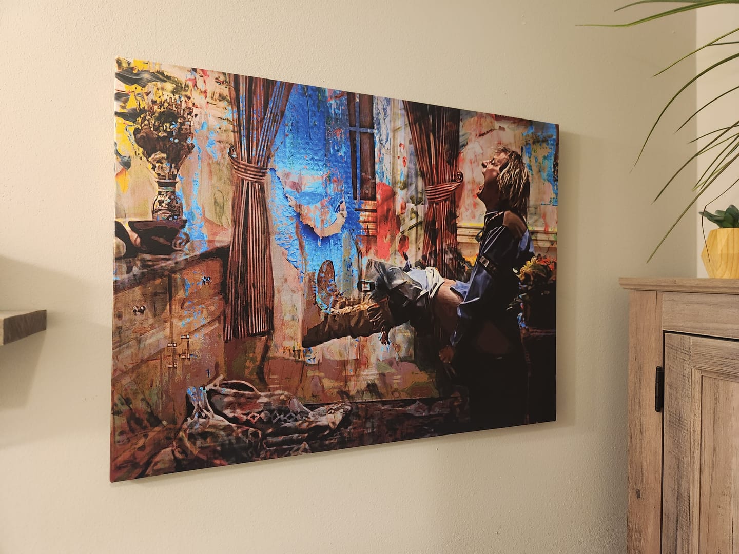 Customer photo review of Dumb & Dumber Bathroom Decor Wall Art