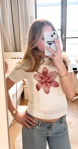 Customer photo review of lily baby tee