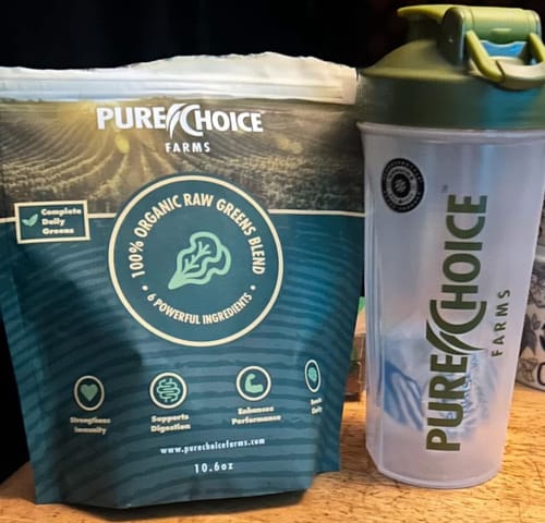Customer photo review of Organic Powdered Superfood Greens