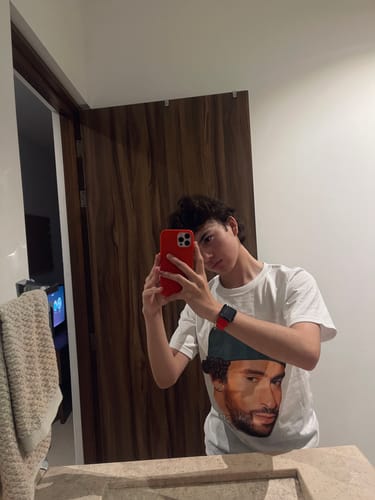 Customer photo review of BIG FACE Bad Bunny T-Shirt