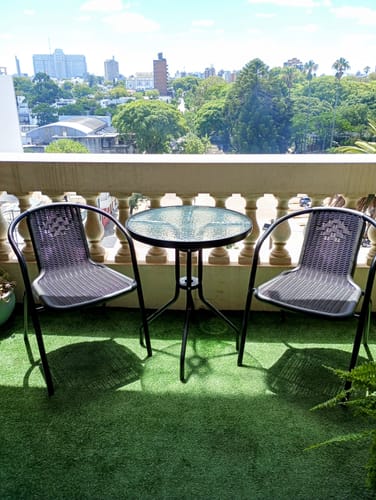 Customer photo review of Juego De Balcón Jardín Exterior Mesa +2 Sillas Patio Terraza