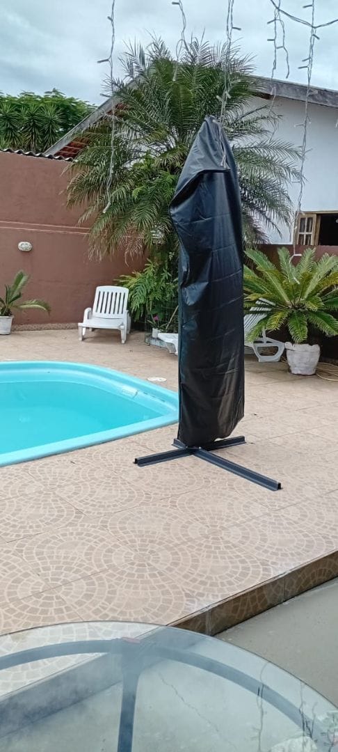 Customer photo review of Capa Impermeável para Guarda-Sol e Ombrelone 210D