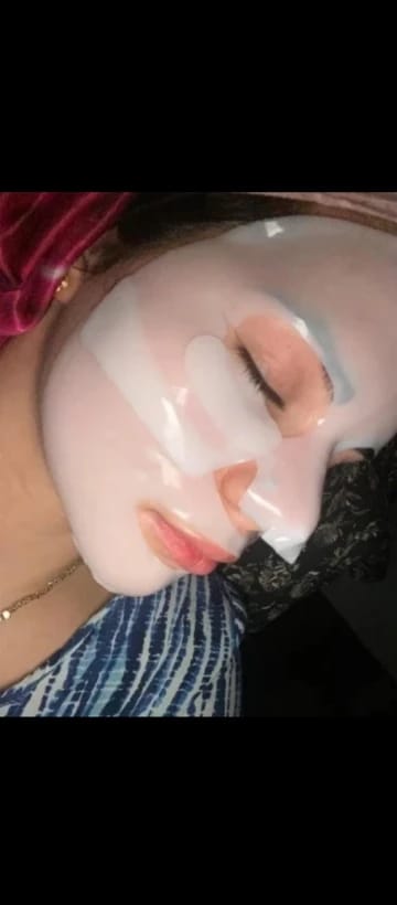 Customer photo review of Bio-Collagen Face Mask
