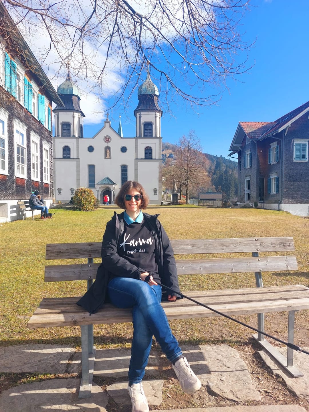 Customer photo review of Karma regelt das Bio Sweatshirt Unisex