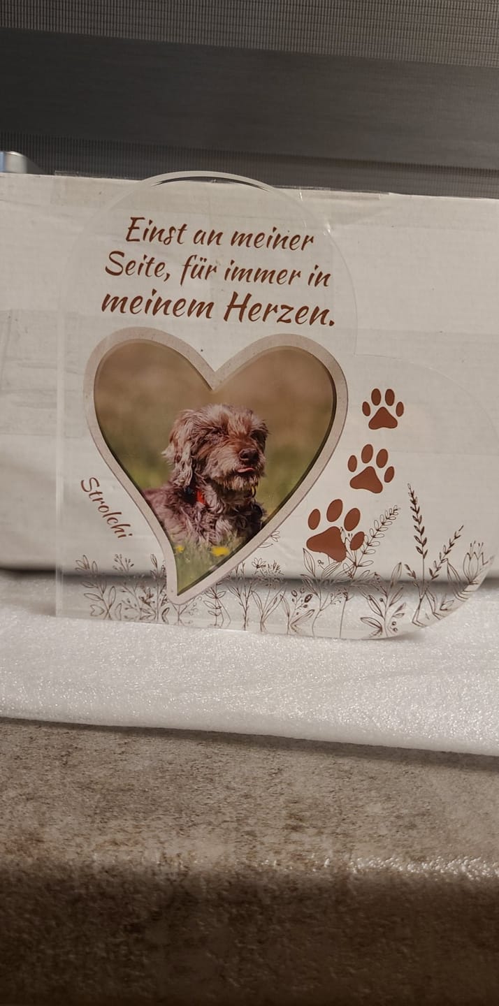Customer photo review of Einst an meiner Seite - Individuelles Glasherz