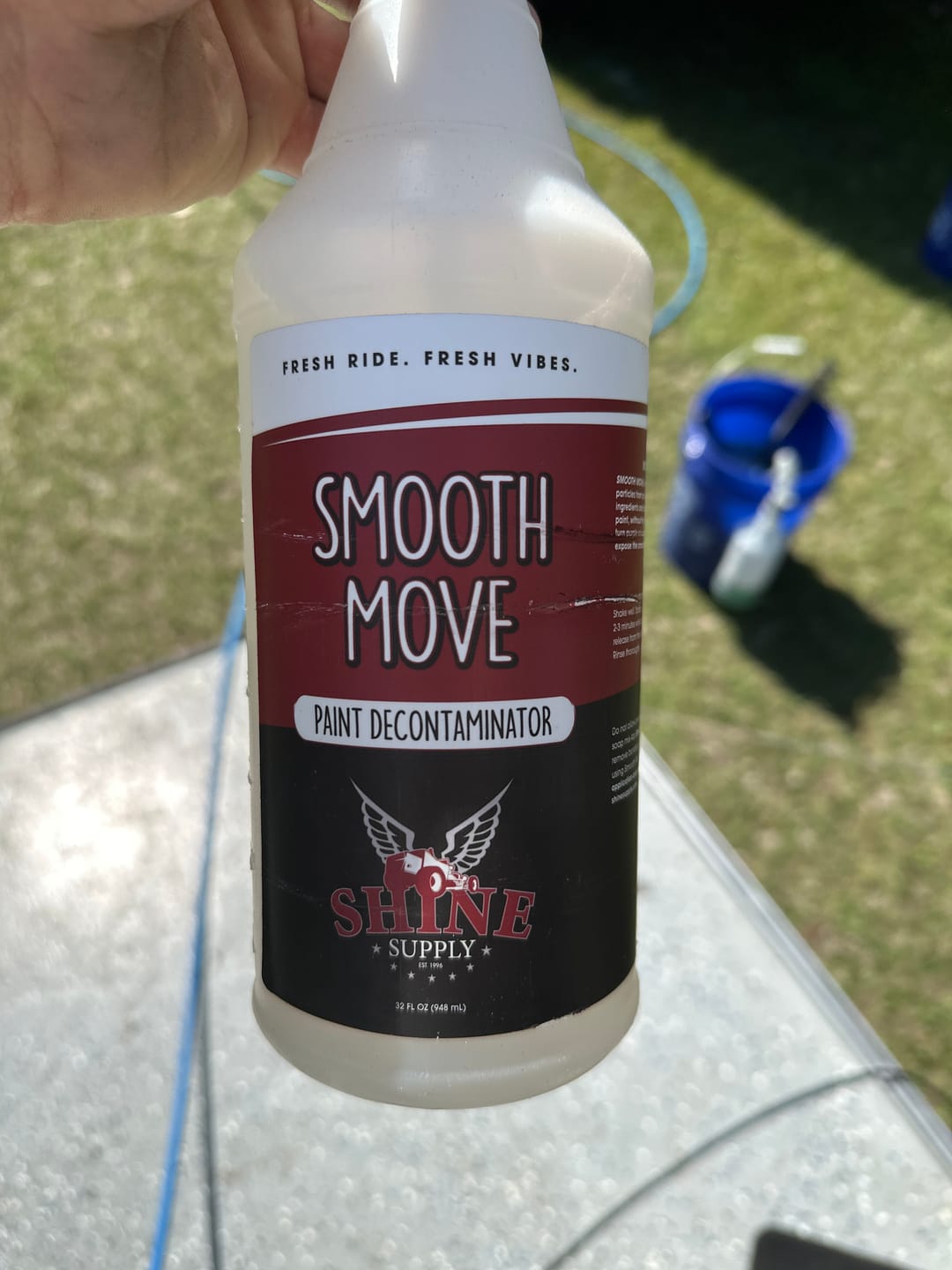 Customer photo review of Shine Supply 32oz. Labels