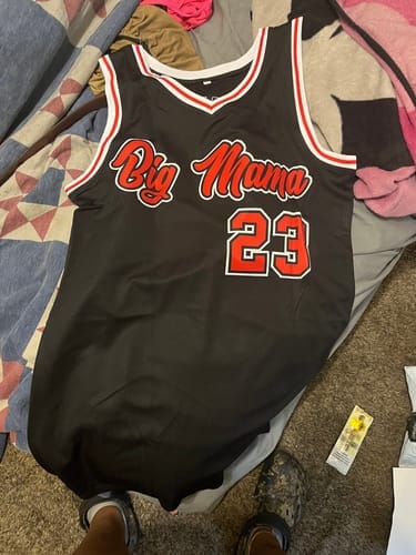 Customer photo review of Custom Orange White Double Side Sets Sportswear Basketball Jersey