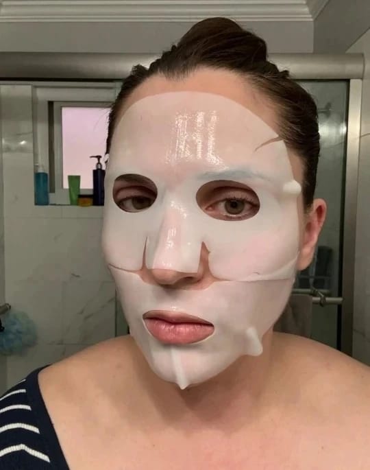 Customer photo review of Bio-Collagen Face Mask