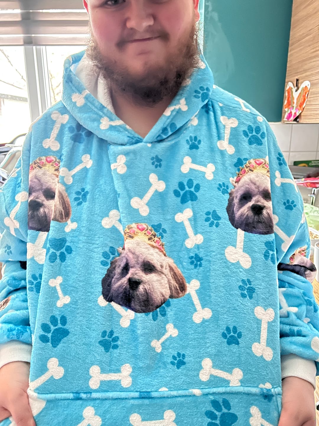 Customer photo review of Custom Dog Hoodie
