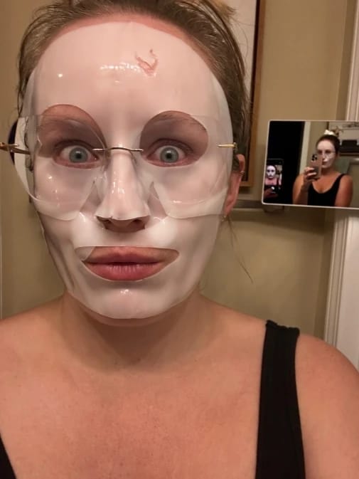 Customer photo review of Bio-Collagen Face Mask