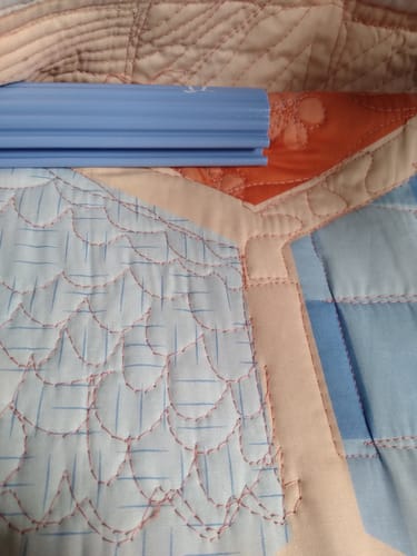Customer photo review of Cutie Breeze Tabletop Quilting Frame