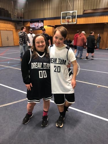 Customer photo review of Custom Red White Double Side Tops Basketball Jersey