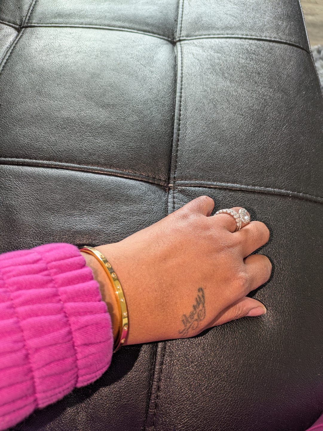 Customer photo review of Crystal Bangle Bracelet