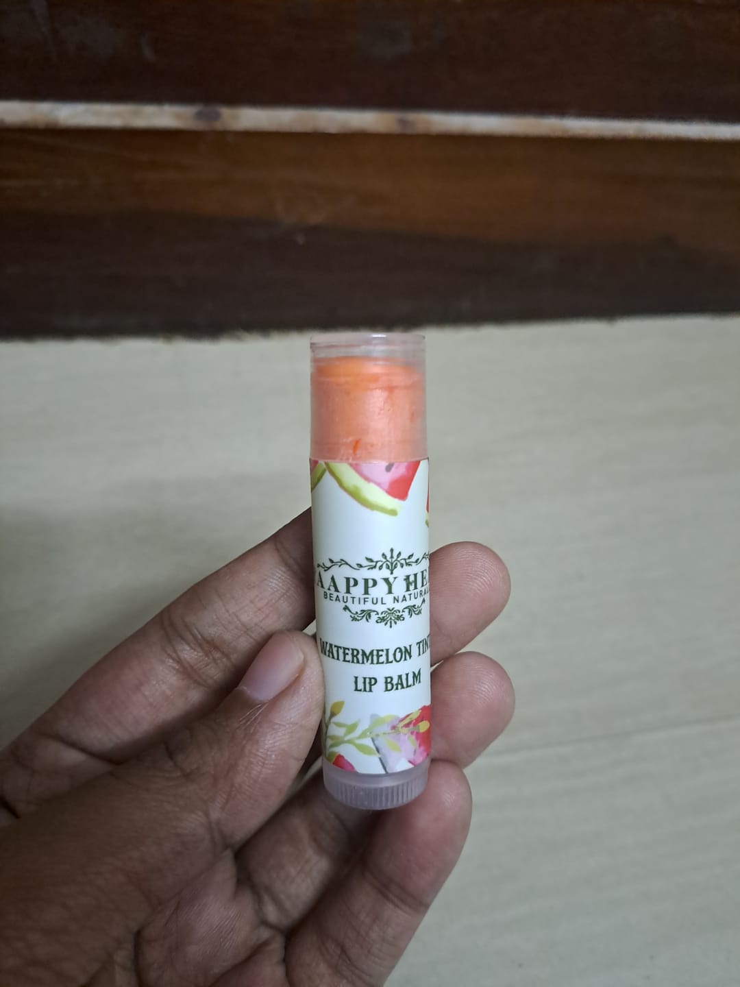 Customer photo review of Lip Balm With Tint Watermelon