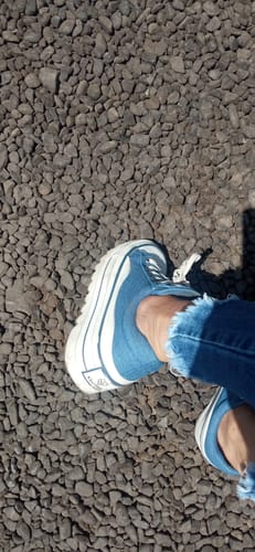 Customer photo review of Zapatilla Plataforma Denim Mujer 33740