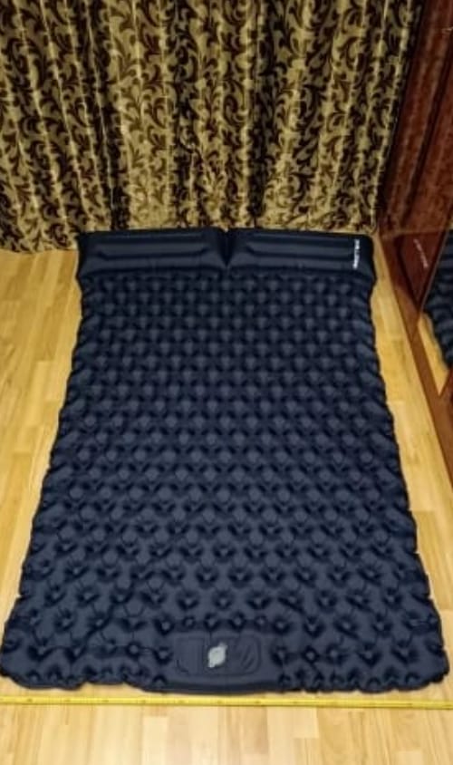 Customer photo review of Ultraleichte kompakte 2 in 1 Isomatte – Ideal für jedes Abenteuer zu zweit.
