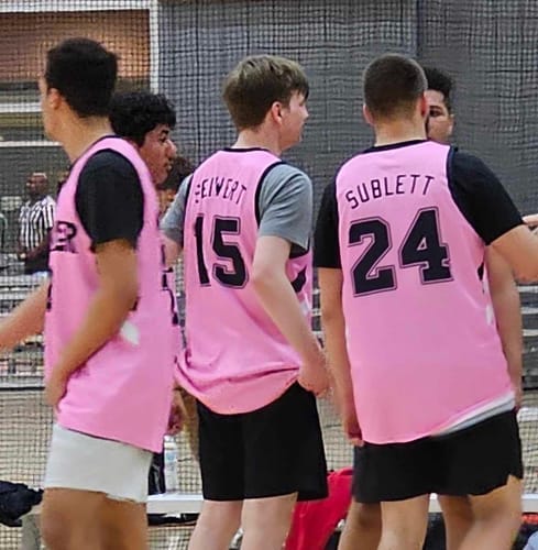 Customer photo review of Custom Black White Double Side Tops Athletic Basketball Jersey