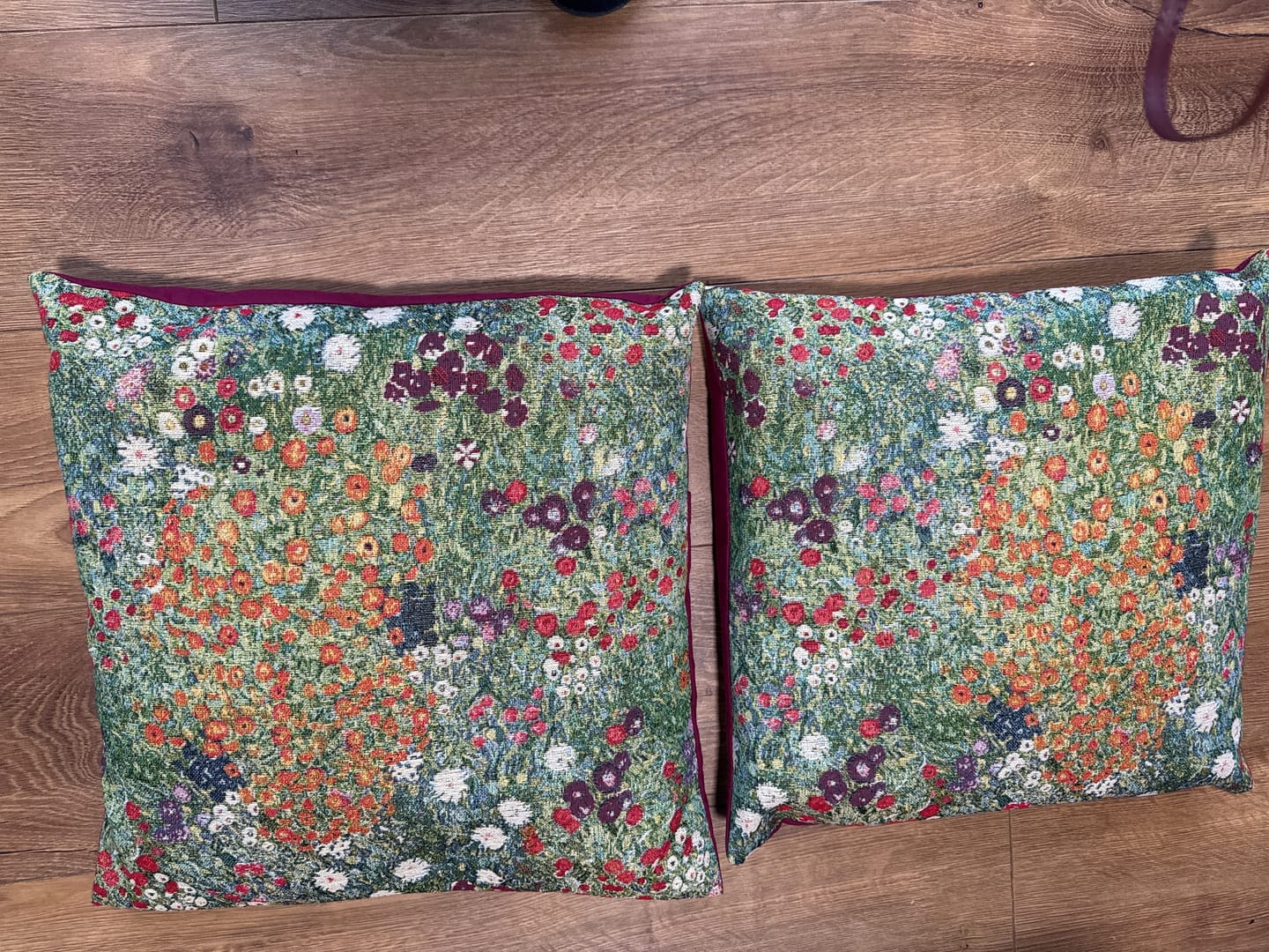 Customer photo review of Monet Flower Garden Tapestry Fabric