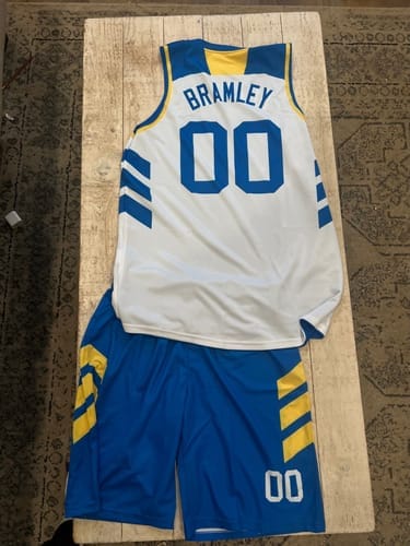 Customer photo review of Custom Red White Double Side Tops Basketball Jersey