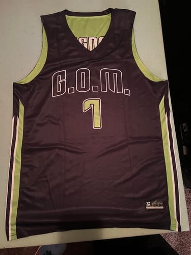 Customer photo review of Custom  Reversible Mesh Basketball Jersey Personalized Double Side Tops