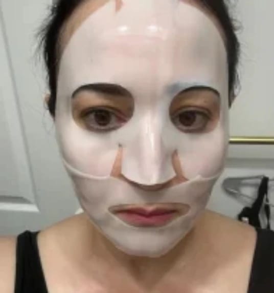 Customer photo review of Bio-Collagen Face Mask