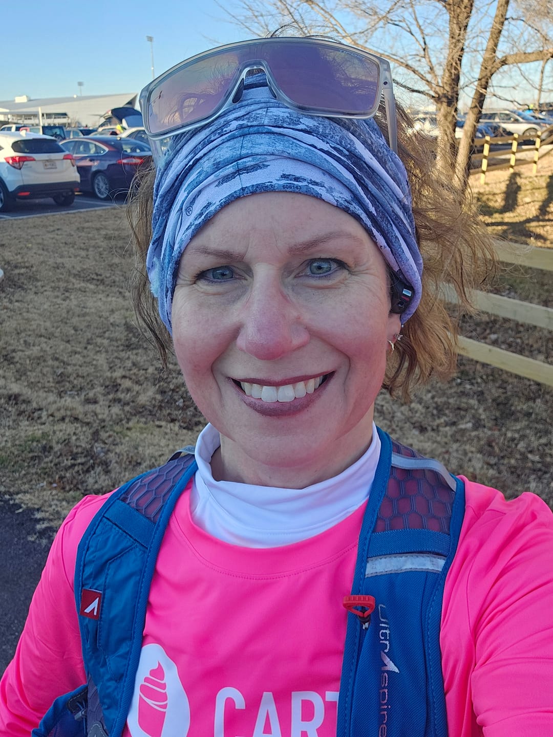 Customer photo review of Womens Batch of 2025 Cool Dri LS Tee Pink