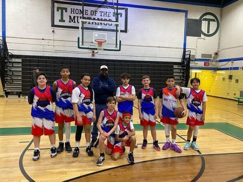 Customer photo review of Custom Royal White Double Side Tops Training Basketball Jersey