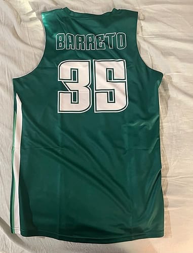 Customer photo review of Custom  Reversible Mesh Basketball Jersey Personalized Double Side Tops