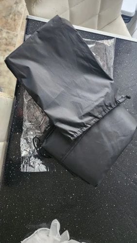 Customer photo review of Capa Protetora para Churrasqueira Impermeável e Resistente