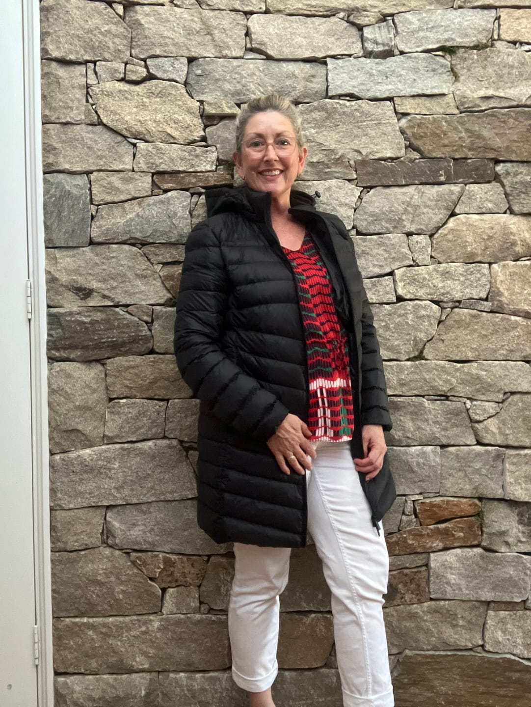 Customer photo review of Black Duck Down Puffer Coat