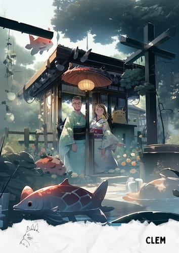 Customer photo review of Portrait manga personnalisé | Miyazaki - Studio Ghibli