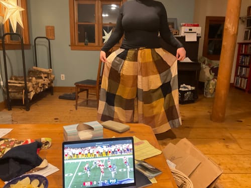 Customer photo review of FRIDA PANTS | MARNI CHEX
