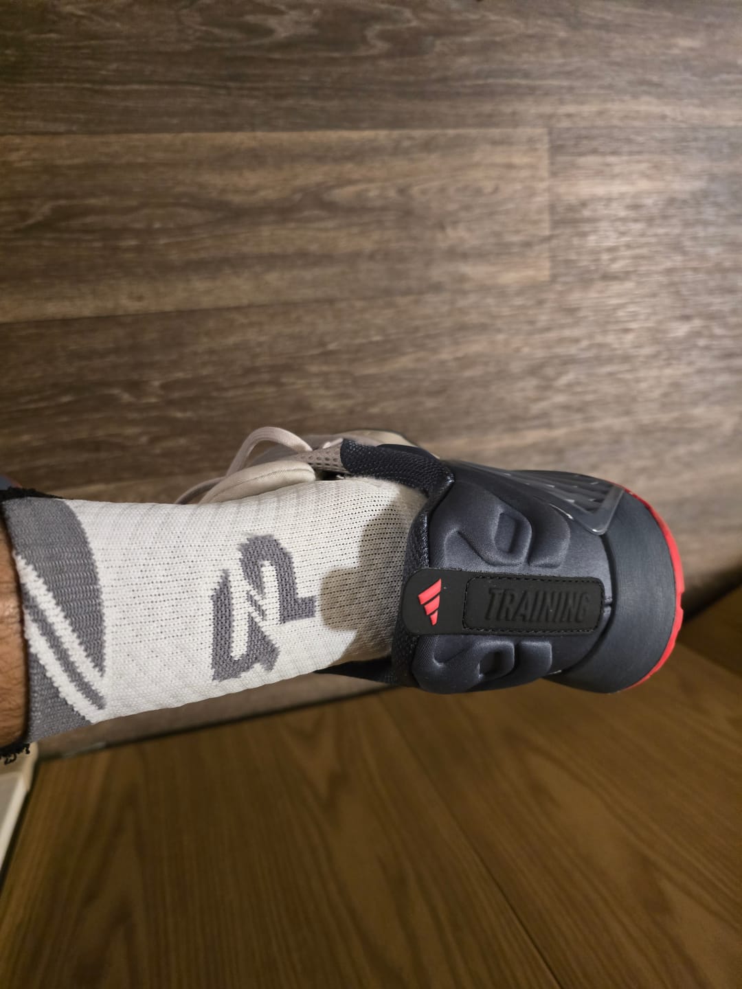 Customer photo review of 4 Pack Black and White Combo ULTRAGRIP V2 Dual sided Non-slip Technology Socks