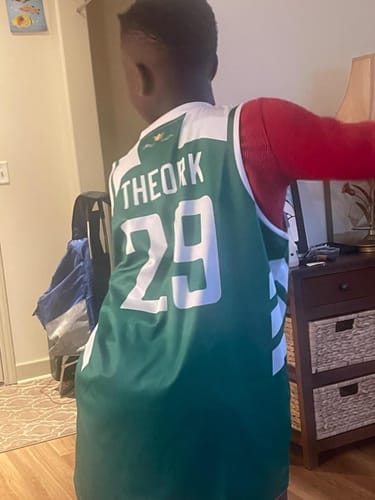 Customer photo review of Custom Red White Double Side Sets Design Sportswear Basketball Jersey