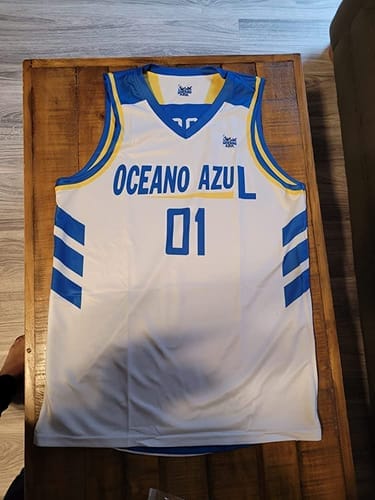 Customer photo review of Custom Black Red-White Classic Tops Breathable Basketball Jersey