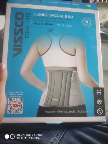 Customer photo review of Lumbocare (Lumbo Sacral Belt) | Provides Support to the Lower Back | Pain solution for Back and Abdomen (Grey)