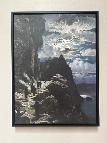 Customer photo review of Monks Walk to the Mountain Monastery of Athos | Hermann Corrodi | 1905