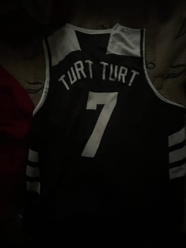 Customer photo review of Custom Black Red-White Classic Tops Breathable Basketball Jersey