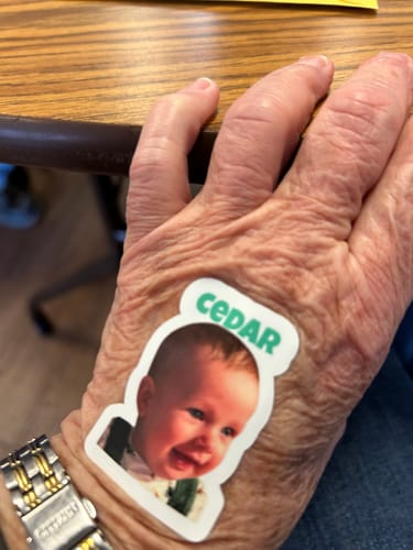 Customer photo review of Face Stickers (Sticker Sheets)