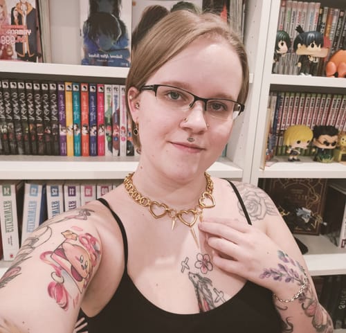 Customer photo review of Trinity Heart Choker