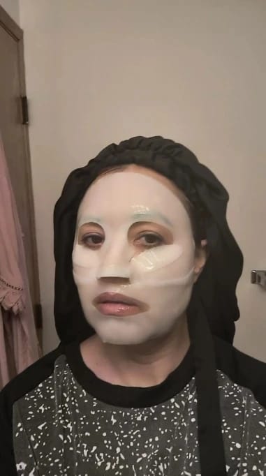 Customer photo review of Bio-Collagen Face Mask